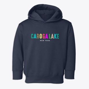 Caroga Lake New York Color Pop Toddler Hoodie