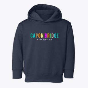 Capon Bridge West Virginia Color Pop Toddler Hoodie