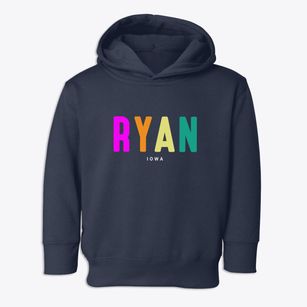 Ryan Iowa Color Pop Toddler Hoodie