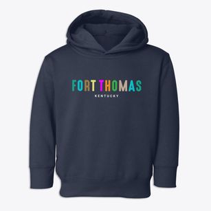 Fort Thomas Kentucky Color Pop Toddler Hoodie