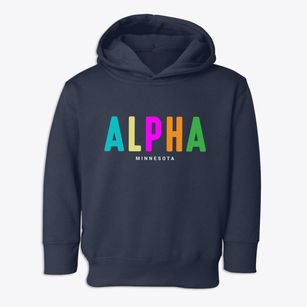Alpha Minnesota Color Pop Toddler Hoodie