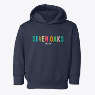 Seven Oaks Texas Color Pop Toddler Hoodie
