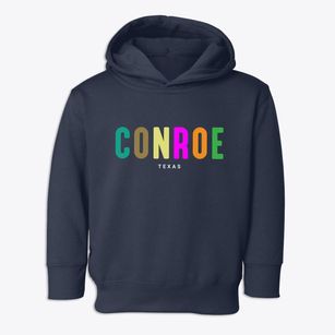 Conroe Texas Color Pop Toddler Hoodie