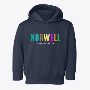 Norwell Massachusetts Color Pop Toddler Hoodie