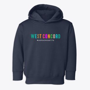 West Concord Massachusetts Color Pop Toddler Hoodie