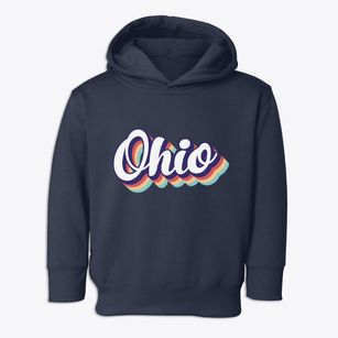  Ohio Retro Candy Vibes Toddler Hoodie