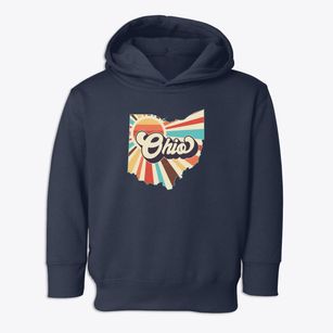  Ohio Retro Art Toddler Hoodie
