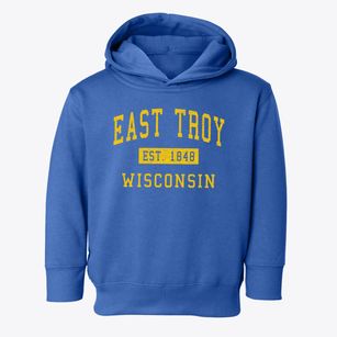 East Troy Wisconsin Classic Established Toddler Hoodie
