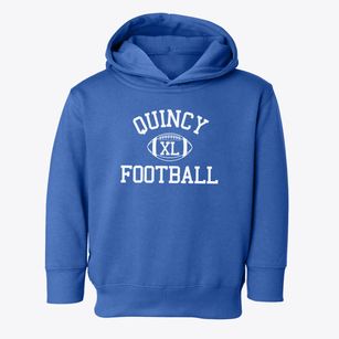 Quincy High School Classic Football Toddler Hoodie