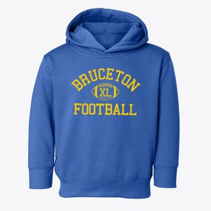 Bruceton Schools Classic Football Toddler Hoodie
