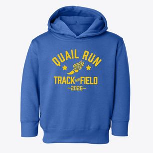 Quail Run Elementary School Track and Field Toddler Hoodie
