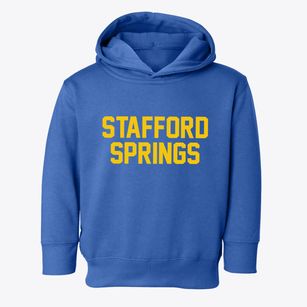 Stafford Springs Connecticut Classic Block Toddler Hoodie