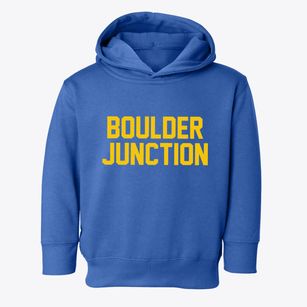 Boulder Junction Wisconsin Classic Block Toddler Hoodie