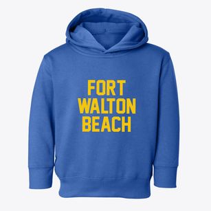 Fort Walton Beach Florida Classic Block Toddler Hoodie