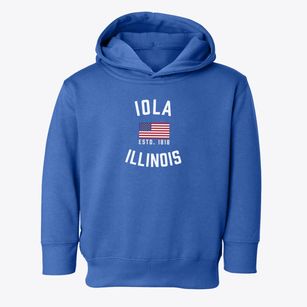 Iola Illinois Patriot Toddler Hoodie