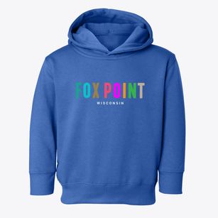 Fox Point Wisconsin Color Pop Toddler Hoodie