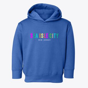 Sea Isle City New Jersey Color Pop Toddler Hoodie