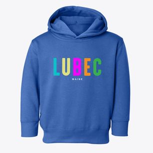 Lubec Maine Color Pop Toddler Hoodie