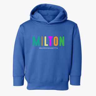 Milton Massachusetts Color Pop Toddler Hoodie