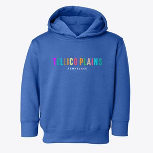 Tellico Plains Tennessee Color Pop Toddler Hoodie