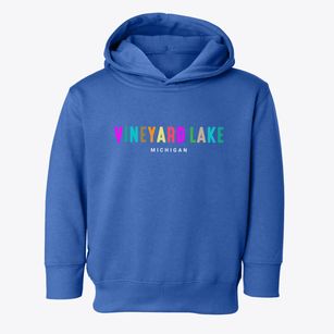 Vineyard Lake Michigan Color Pop Toddler Hoodie
