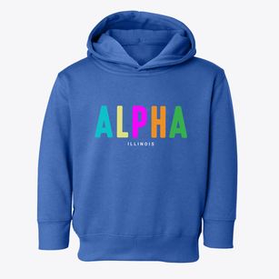 Alpha Illinois Color Pop Toddler Hoodie