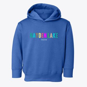 Hayden Lake Idaho Color Pop Toddler Hoodie