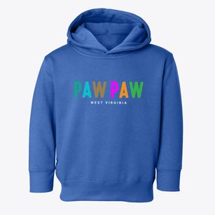 Paw Paw West Virginia Color Pop Toddler Hoodie