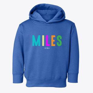 Miles Iowa Color Pop Toddler Hoodie