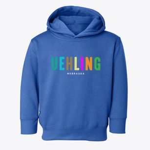 Uehling Nebraska Color Pop Toddler Hoodie