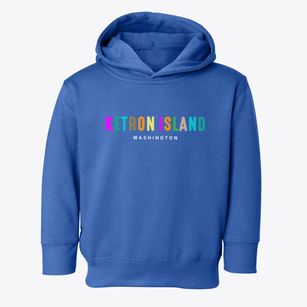 Ketron Island Washington Color Pop Toddler Hoodie