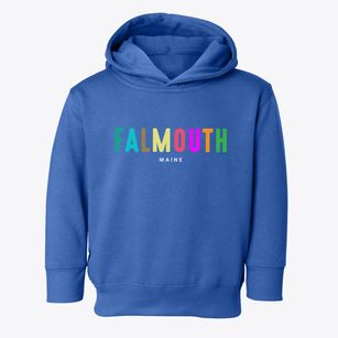 Falmouth Maine Color Pop Toddler Hoodie