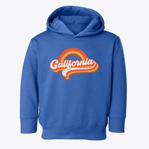  California Retro Rainbow Toddler Hoodie