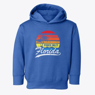 Ponce Inlet Florida Palm Tree Sunset Toddler Hoodie
