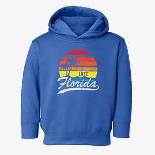 Lutz Florida Palm Tree Sunset Toddler Hoodie