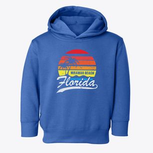 Miramar Beach Florida Palm Tree Sunset Toddler Hoodie