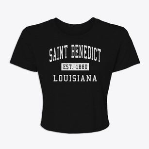 Saint Benedict Louisiana Classic Established Women's Crop Top