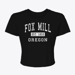Fox Mill Oregon Classic Established Women's Crop Top