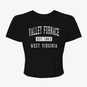 Valley Furnace West Virginia Classic Established Women's Crop Top