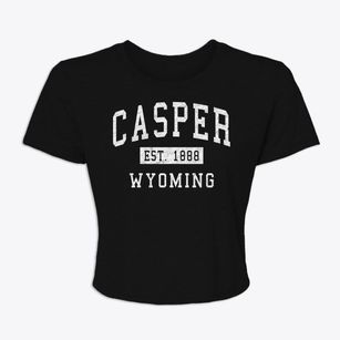 Casper Wyoming Classic Established Women's Crop Top