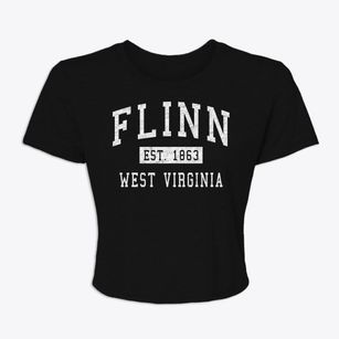 Flinn West Virginia Classic Established Women's Crop Top