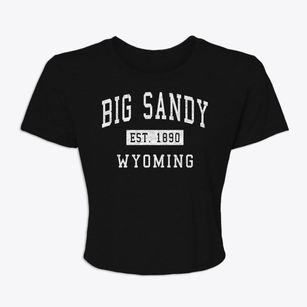 Big Sandy Wyoming Classic Established Women's Crop Top