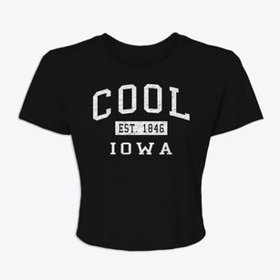 Cool Iowa Classic Established Women's Crop Top