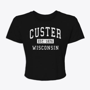 Custer Wisconsin Classic Established Women's Crop Top