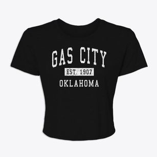 Gas City Oklahoma Classic Established Women's Crop Top