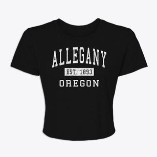 Allegany Oregon Classic Established Women's Crop Top