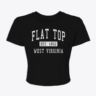 Flat Top West Virginia Classic Established Women's Crop Top