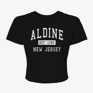 Aldine New Jersey Classic Established Women's Crop Top
