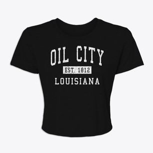 Oil City Louisiana Classic Established Women's Crop Top