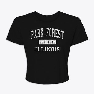 Park Forest Illinois Classic Established Women's Crop Top
